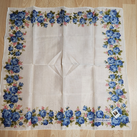 Yves Saint Laurent Handkerchief/ Scarf Authentic Cotton ✨️ - Picture 8 of 8